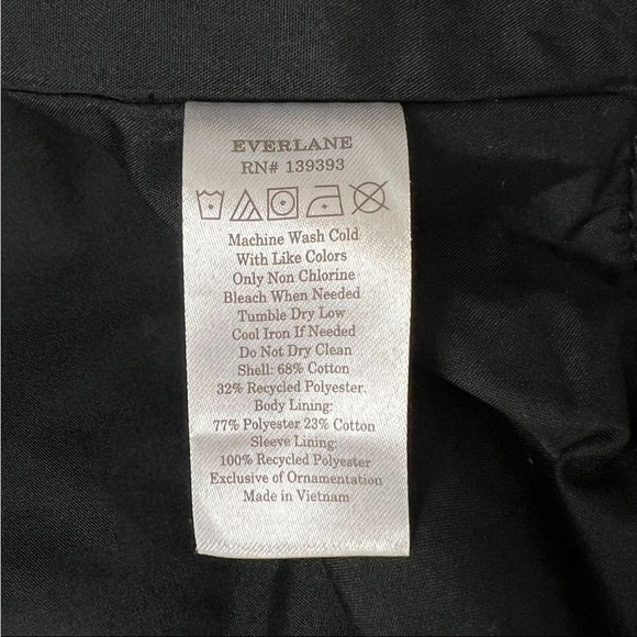 NEW EVERLANE Recycled Canvas Water Resistant Utility Bomber Flight Jacket M - Picture 11 of 12